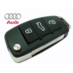 carcasa de telemando 3 botones con espadin plegable para Audi A8/A6/A4/A6 y TT