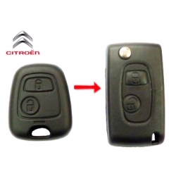 Carcasa Llave HQ SX9 Para Convertir el Telemando de Citroen C2 / C3 de Fija a Plegable