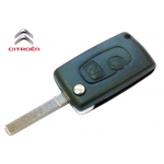 Carcasa Llave HQ SX9 Para Convertir el Telemando de Citroen C2 / C3 de Fija a Plegable