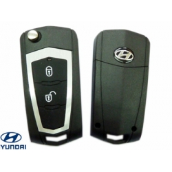 HYUNDAI YUET, NUEVO (NEW) SANTA FE, SPORTAGE CARCASA PARA TELEMANDO 2 BOTONES ESPADIN PLEGABLE