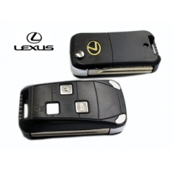 carcasa para adaptar el mando de Lexus 3 pulsadores con espadin fijo a plegable