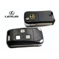 carcasa para adaptar el mando de Lexus 3 botones con espadin fijo a plegable