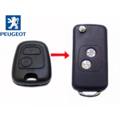 Carcasa Para Adaptar el Mando de Peugeot 307 Con Espadin Fijo a Plegable