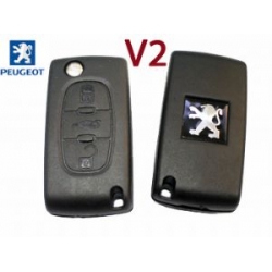 Carcasa de Telemando Plegable Para Peugeot 407