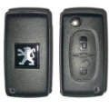 Carcasa Plegable Para Telemando Peugeot 2 Botones