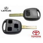 CARCASA PARA TELEMANDO DE 3 BOTONES + ESPADIN PARA TOYOTA Y LEXUS