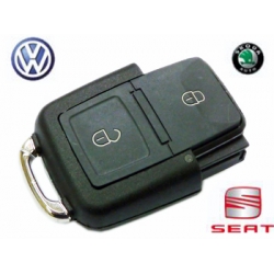 Carcasa Para Telemando Volkswagen / Seat y Skoda de 2 Botones