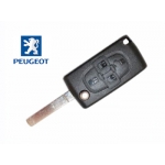 Telemando Plegable Para Peugeot 1007 Transponder Philips Crypto 2 ID46 (Referencia 649081)