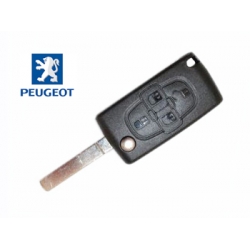 Telemando Plegable Para Peugeot 1007 Transponder Philips Crypto 2 ID46 (Referencia 649081)